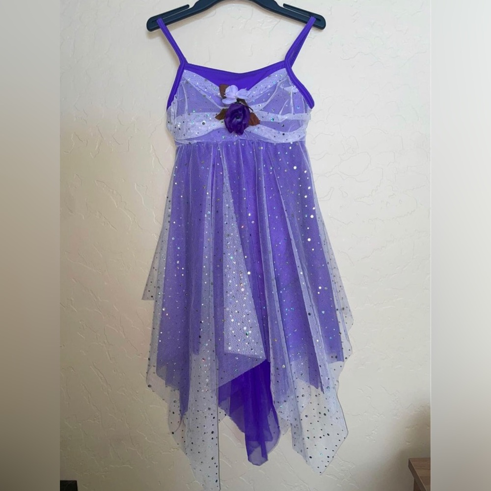 purple one piece solo costume